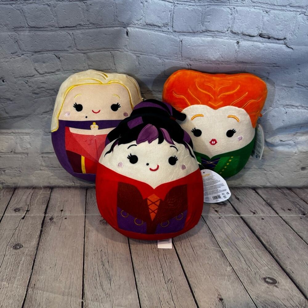 Squishmallows Set of 2 Hocus Pocus Sanderson Sisters Plush